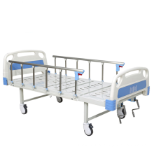 Bom preço hospital dobrável médico 2 manivela cama